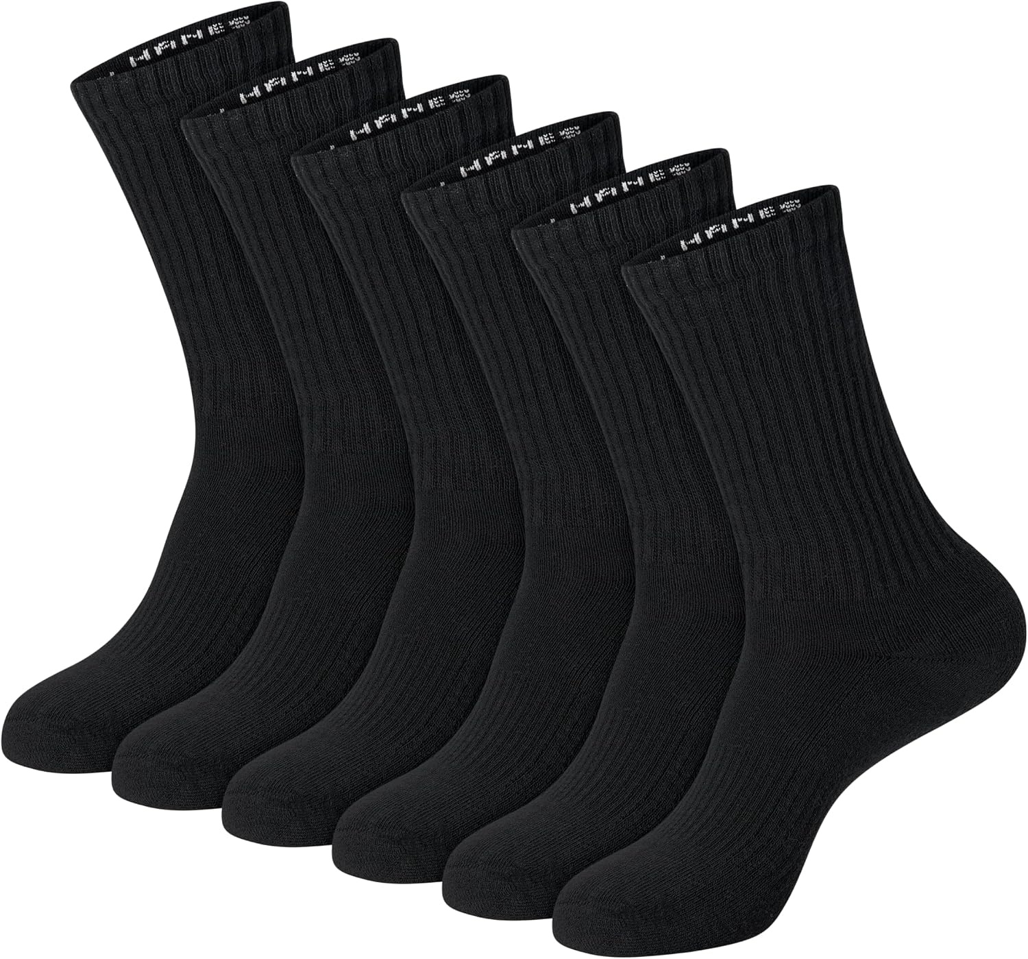 image:imageHanes Unisex Plain White Socks Pack or Plain Black Socks Pack Mens Womens amp Teen Sizes Crew and Ankle 6PacksBlack