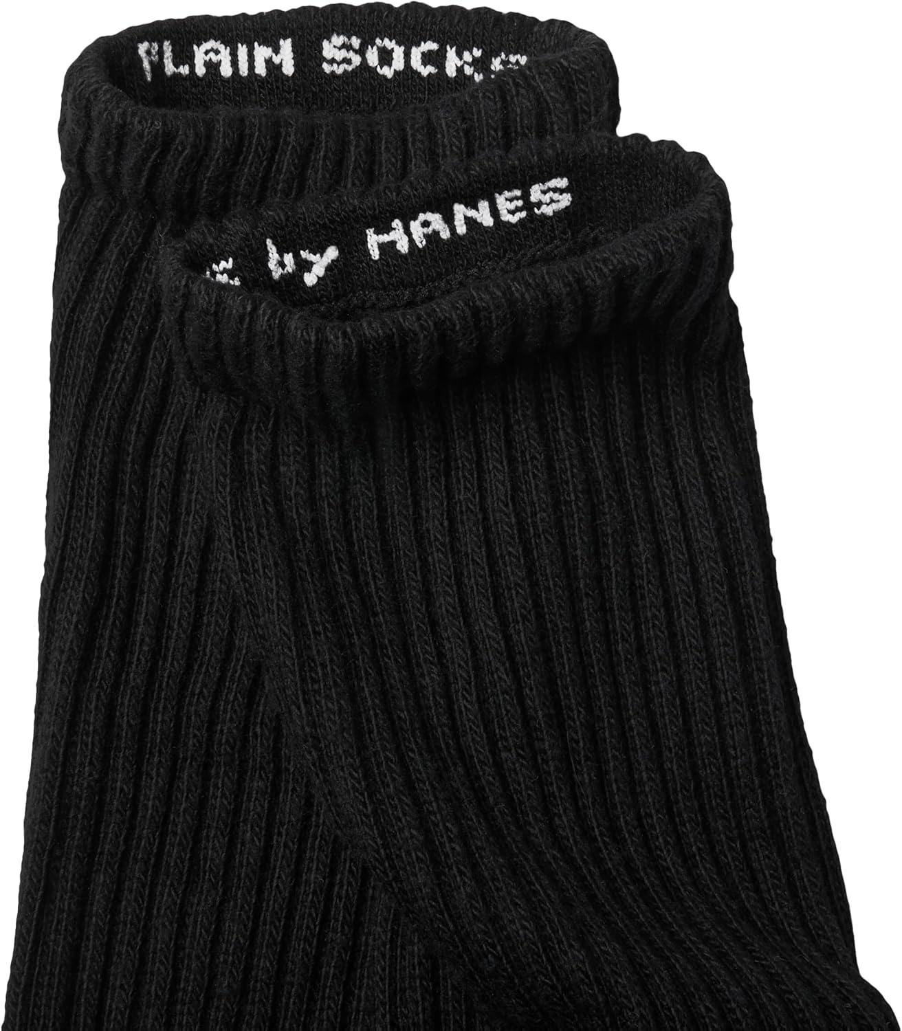 image:imageHanes Unisex Plain White Socks Pack or Plain Black Socks Pack Mens Womens amp Teen Sizes Crew and Ankle 6PacksBlack