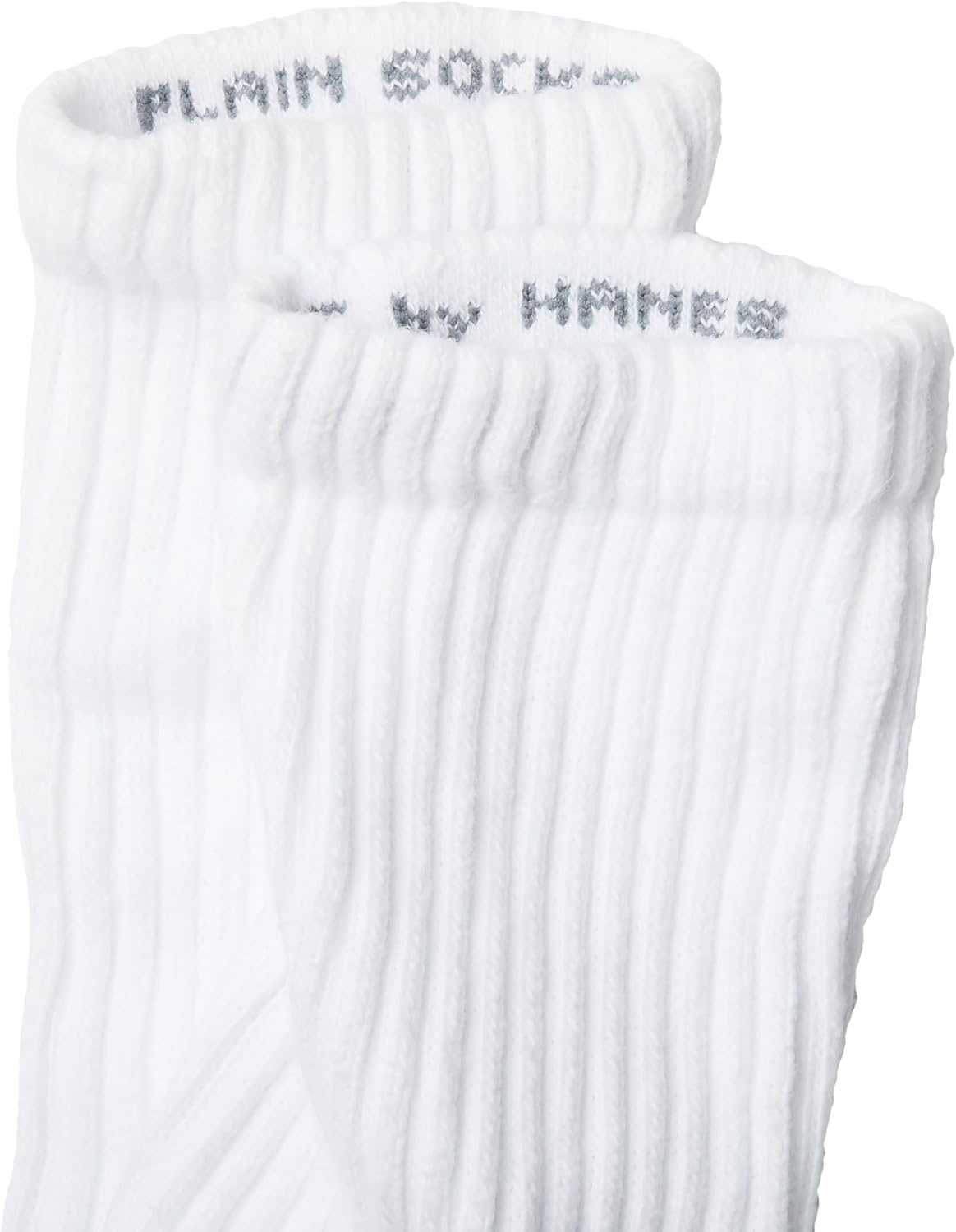 image:imageHanes Unisex Plain White Socks Pack or Plain Black Socks Pack Mens Womens amp Teen Sizes Crew and Ankle 6PacksWhite