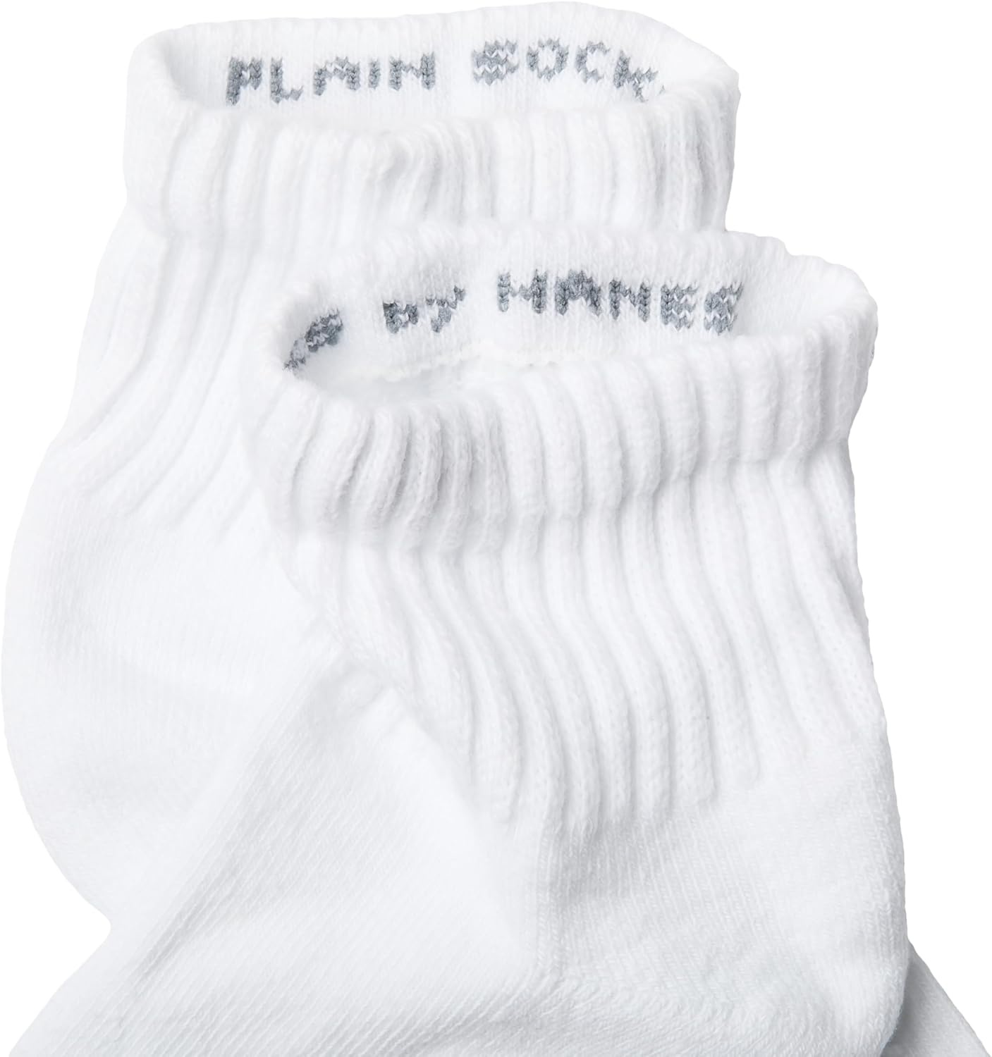 image:imageHanes Unisex Plain White Socks Pack or Plain Black Socks Pack Mens Womens amp Teen Sizes Crew and Ankle 6PacksWhite