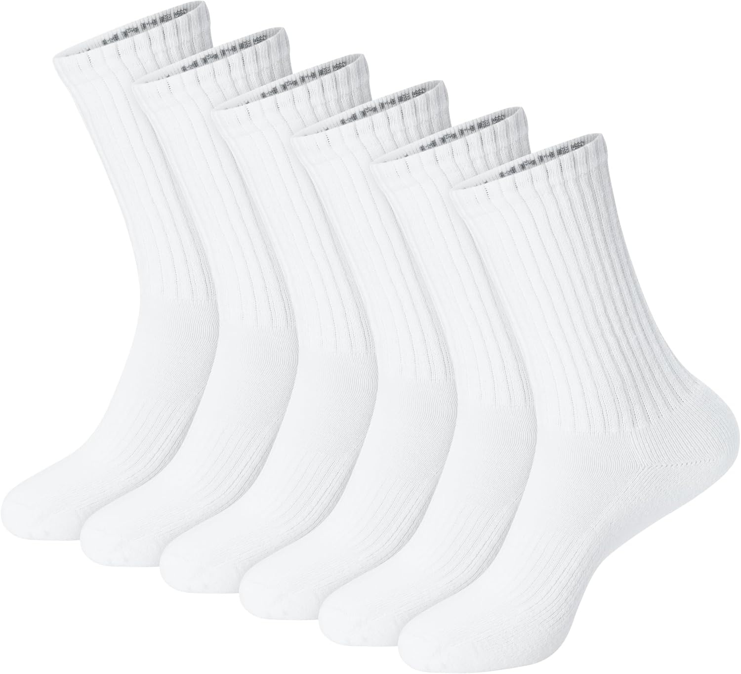 image:imageHanes Unisex Plain White Socks Pack or Plain Black Socks Pack Mens Womens amp Teen Sizes Crew and Ankle 6PacksWhite