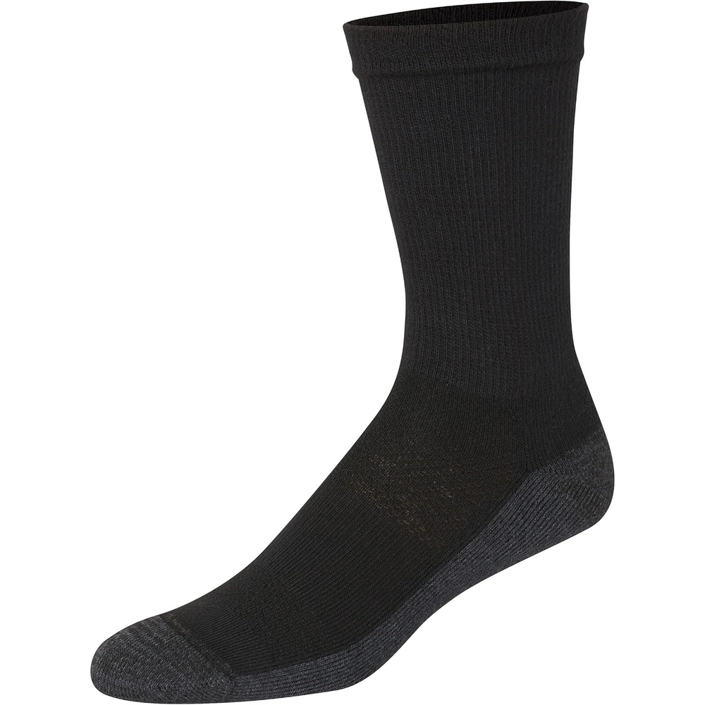 image:imageHanes Mens Socks Xtemp Cushioned Low Cut Socks 12 amp 14 Pair PacksBlack Crew 12 Pair