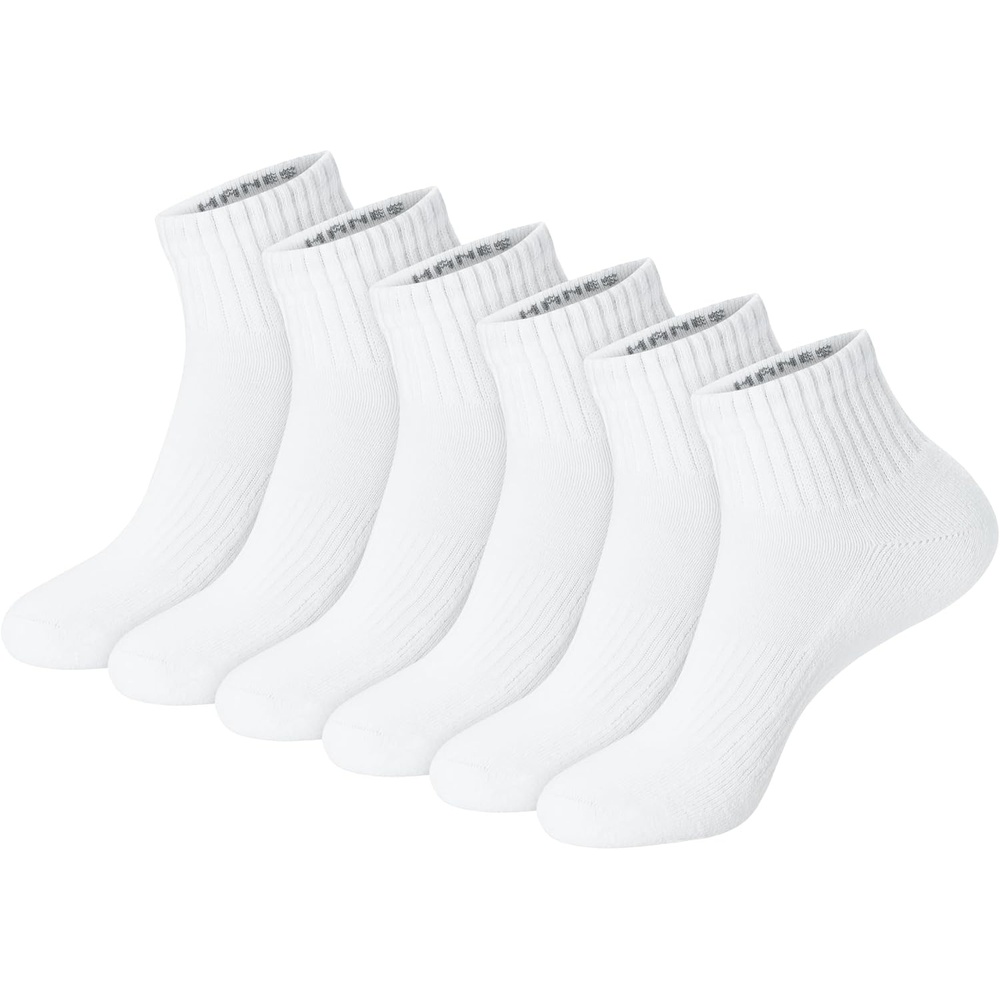 image:imageHanes Unisex Plain White Socks Pack or Plain Black Socks Pack Mens Womens amp Teen Sizes Crew and Ankle 6PacksWhite