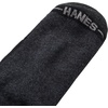 Hanes Men’s Crew Socks Pack, 8 Pairs, Max Cushion Moisture-wicking Ankle Socks for Men, Cushioned Ankle Length(Black With Gray Logo – 8 Pack)