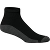 Hanes Men’s Crew Socks Pack, 8 Pairs, Max Cushion Moisture-wicking Ankle Socks for Men, Cushioned Ankle Length(Black With Red Logo – 12 Pack)
