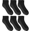 Hanes Men’s Crew Socks Pack, 8 Pairs, Max Cushion Moisture-wicking Ankle Socks for Men, Cushioned Ankle Length(Black/Grey – 6 Pack)