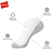 Hanes Men’s Crew Socks Pack, 8 Pairs, Max Cushion Moisture-wicking Ankle Socks for Men, Cushioned Ankle Length(White With Red Logo – 12 Pack)