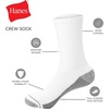 Hanes Men’s Crew & Over the Calf Socks Pack, Max Cushioned Moisture-wicking Stay Dry Socks, Athletic Socks, 6, 8 Or 12-pairs(Black With Gray Logo – 8 Pack)