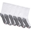 Hanes Men’s Crew & Over the Calf Socks Pack, Max Cushioned Moisture-wicking Stay Dry Socks, Athletic Socks, 6, 8 Or 12-pairs(White/Grey/Black – 8 Pack)
