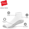 Hanes Men’s Double Tough Ankle Socks | Moisture Wicking Socks, Multipack(Black – 14 Pair)