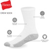 Hanes Men’s Double Tough Crew Socks | Moisture Wicking Socks, Multipack(Black)
