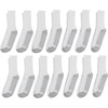 Hanes Men’s Double Tough Crew Socks | Moisture Wicking Socks, Multipack(White – 14 Pair)