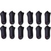 Hanes Men’s Max Cushion Low Cut Socks, 6, 8, and 12 Pair Pack, White and Black(Black – 12 Pair Pack)