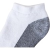 Hanes Men’s Max Cushion Low Cut Socks, 6, 8, and 12 Pair Pack, White and Black(White)