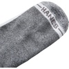 Hanes Men’s Max Cushion Low Cut Socks, 6, 8, and 12 Pair Pack, White and Black(White With Gray Logo – 8 Pack)