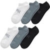 Hanes Men’s Originals Supersoft No Show Socks, Cushioned Socks, Shoe Sizes 6-12, 6-pairs(Black Assortment)