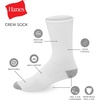 Hanes Men’s Socks, Active Cool X-temp Lightweight Moisture-wicking Cushioned Ankle, Crew and No Show, 12 and 14 Pair Packs(Black – Crew 12 Pair)