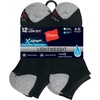 Hanes Men’s Socks, Active Cool X-temp Lightweight Moisture-wicking Cushioned Ankle, Crew and No Show, 12 and 14 Pair Packs(Black – Low Cut 12 Pair)