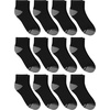 Hanes Men’s Socks, Active Cool X-temp Lightweight Moisture-wicking Cushioned Ankle, Crew and No Show, 12 and 14 Pair Packs(Black)