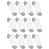 Hanes Men’s Socks, Active Cool X-temp Lightweight Moisture-wicking Cushioned Ankle, Crew and No Show, 12 and 14 Pair Packs(White – No Show 12 Pair)