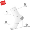 Hanes Men’s Socks, Active Cool X-temp Lightweight Moisture-wicking Cushioned Ankle, Crew and No Show, 12 and 14 Pair Packs(White Stripe – Crew 14 Pair)