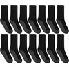 Hanes Men’s Socks, X-temp Cushioned Low Cut Socks, 12 & 14 Pair Packs(Black – Crew 14 Pair)