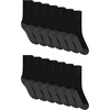Hanes Men’s Socks, X-temp Cushioned Low Cut Socks, 12 & 14 Pair Packs(Black – Crew 14 Pair)