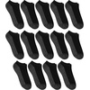 Hanes Men’s Socks, X-temp Cushioned Low Cut Socks, 12 & 14 Pair Packs(Black – No Show 14 Pair)