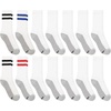 Hanes Men’s Socks, X-temp Cushioned Low Cut Socks, 12 & 14 Pair Packs(White Stripe – Crew 14 Pair)