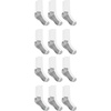 Hanes Men’s Work Socks, Cushioned Crew Socks, Moisture-wicking Socks & Odor Control, Black & White, 6 & 12 Pack Available(White – 12 Pack)
