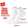 Hanes Unisex Plain White Socks Pack or Plain Black Socks Pack, Men’s, Women’s & Teen Sizes, Crew and Ankle 6-Packs(Black)