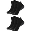 Black/Grey - 6 Pack