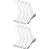 Hanes Men’s Crew & Over the Calf Socks Pack, Max Cushioned Moisture-wicking Stay Dry Socks, Athletic Socks, 6, 8 Or 12-pairs(White With Gray Logo)