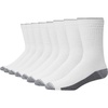 Hanes Men’s Crew & Over the Calf Socks Pack, Max Cushioned Moisture-wicking Stay Dry Socks, Athletic Socks, 6, 8 Or 12-pairs(White/Grey Foot Bottom – 8 Pack)