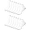 Hanes Men’s Double Tough Ankle Socks | Moisture Wicking Socks, Multipack(White – 14 Pair)