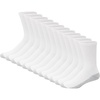 Hanes Men’s Double Tough Crew Socks | Moisture Wicking Socks, Multipack(White – 12 Pair)