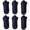 Hanes Men’s Max Cushion Low Cut Socks, 6, 8, and 12 Pair Pack, White and Black(Black/Grey – 6 Pair Pack)
