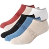 Hanes Men’s Originals Supersoft No Show Socks, Cushioned Socks, Shoe Sizes 6-12, 6-pairs(Beige/White/Red/Blue)
