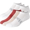 Hanes Men’s Originals Supersoft No Show Socks, Cushioned Socks, Shoe Sizes 6-12, 6-pairs(White/Beige/Red)