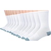 Hanes Men’s Socks, Active Cool X-temp Lightweight Moisture-wicking Cushioned Ankle, Crew and No Show, 12 and 14 Pair Packs(Crew – White)