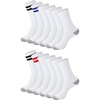 Hanes Men’s Socks, Active Cool X-temp Lightweight Moisture-wicking Cushioned Ankle, Crew and No Show, 12 and 14 Pair Packs(White Stripe – Crew 14 Pair)