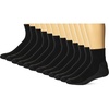 Hanes Men’s Socks, X-temp Cushioned Low Cut Socks, 12 & 14 Pair Packs(Black – Ankle 12 Pair)