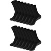 Hanes Men’s Socks, X-temp Cushioned Low Cut Socks, 12 & 14 Pair Packs(Black – Crew 14 Pair)