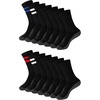 Hanes Men’s Socks, X-temp Cushioned Low Cut Socks, 12 & 14 Pair Packs(Black Stripe)