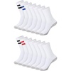 Hanes Men’s Socks, X-temp Cushioned Low Cut Socks, 12 & 14 Pair Packs(White Stripe – Crew 14 Pair)