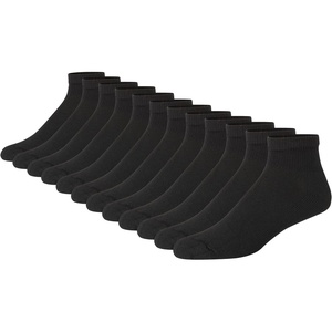 Hanes Men’s Double Tough Ankle Socks | Moisture Wicking Socks, Multipack(Black – 14 Pair)
