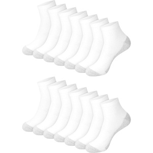 Hanes Men’s Double Tough Ankle Socks | Moisture Wicking Socks, Multipack(White – 14 Pair)