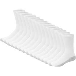 Hanes Men’s Double Tough Crew Socks | Moisture Wicking Socks, Multipack(White)