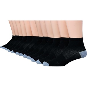 Hanes Men’s Socks, Active Cool X-temp Lightweight Moisture-wicking Cushioned Ankle, Crew and No Show, 12 and 14 Pair Packs(Black – Ankle 12 Pair)