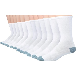 Hanes Men’s Socks, Active Cool X-temp Lightweight Moisture-wicking Cushioned Ankle, Crew and No Show, 12 and 14 Pair Packs(Crew – White)